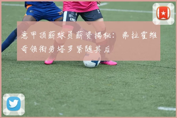 意甲顶薪球员薪资揭秘：弗拉霍维奇领衔劳塔罗紧随其后