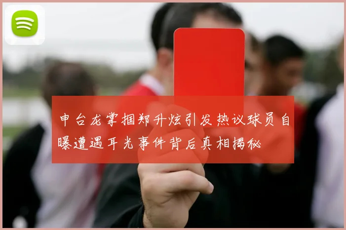 申台龙掌掴郑升炫引发热议球员自曝遭遇耳光事件背后真相揭秘